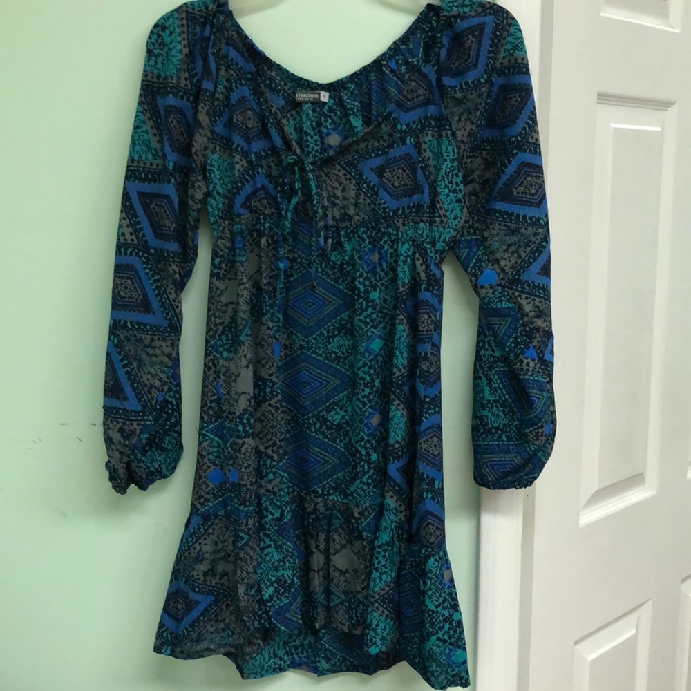 Boho-inspired short length dress